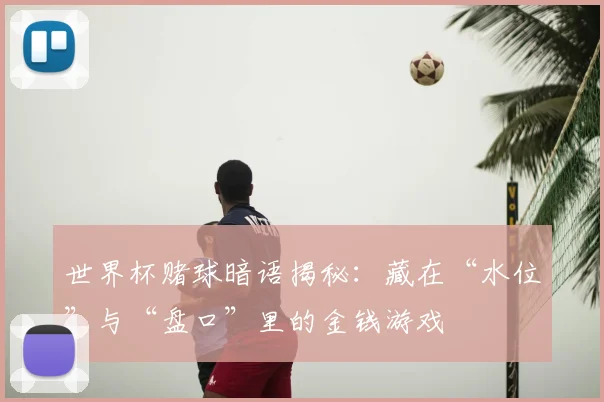 世界杯赌球暗语揭秘:藏在“水位”与“盘口”里的金钱游戏